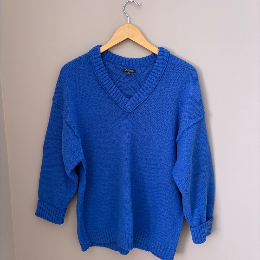 Wild Fable Pink and Blue V-Neck Sweaters Bundle size Small - Picture 7 of 9